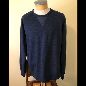 Men’s Champion Blue Crew Neck Long Sleeve Shirt